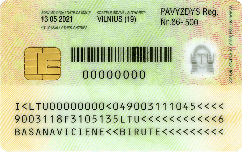 national ID back