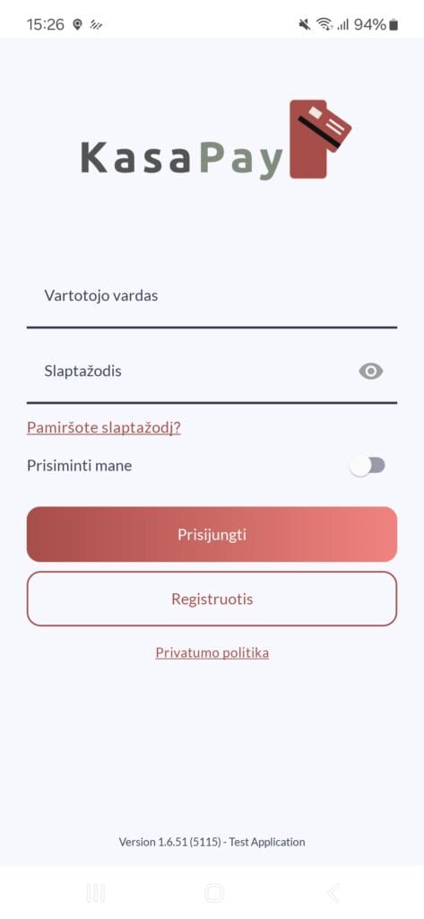 Mobile Payments Login