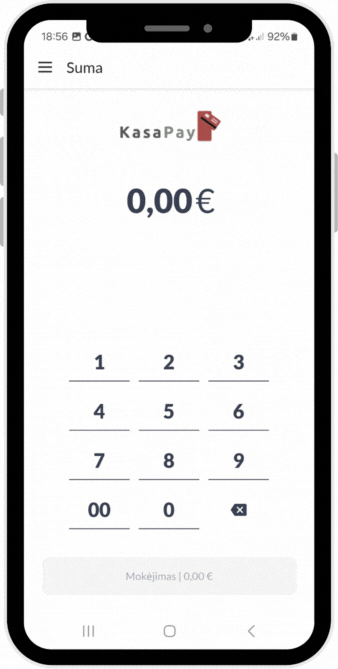 kaip_tai_veikia_etapas_1 SoftPOS Mobile Payments - How It Works Explainer Step 1